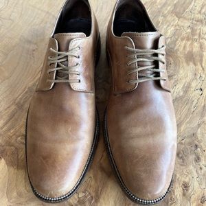 Cole Haan Camel Leather Lace-up Dress Shoes Mens 10